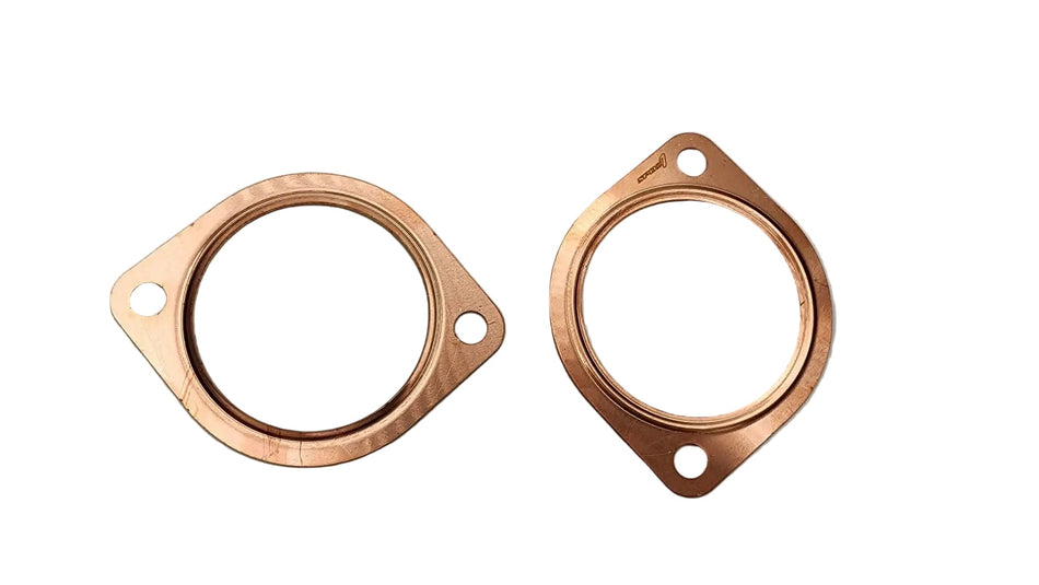 SPDZ1 2-Bolt Copper Exhaust Flange Gasket 2.5" & 3" | High Temp Reusable Seal