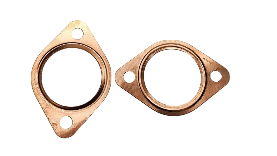 SPDZ1 2-Bolt Copper Exhaust Flange Gasket 2.5" & 3" | High Temp Reusable Seal