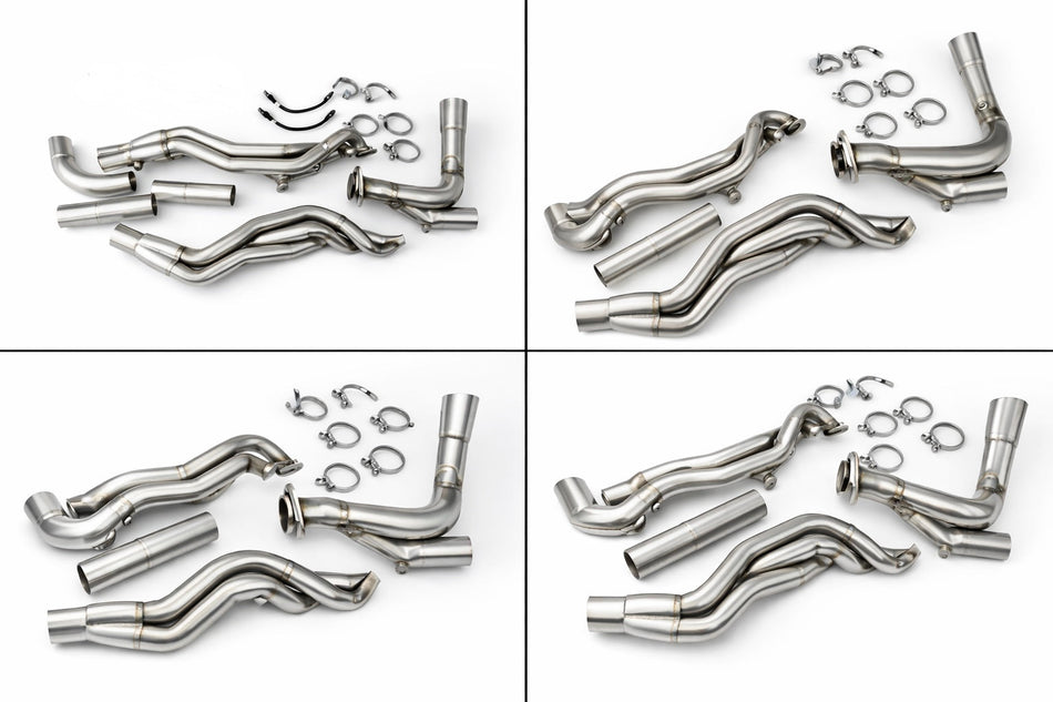 SPDZ1 2015-2025 Ford F150 1 7/8" Long Tube Headers with Off Road Pipe and O2 Extenders (Pre-Order Item)