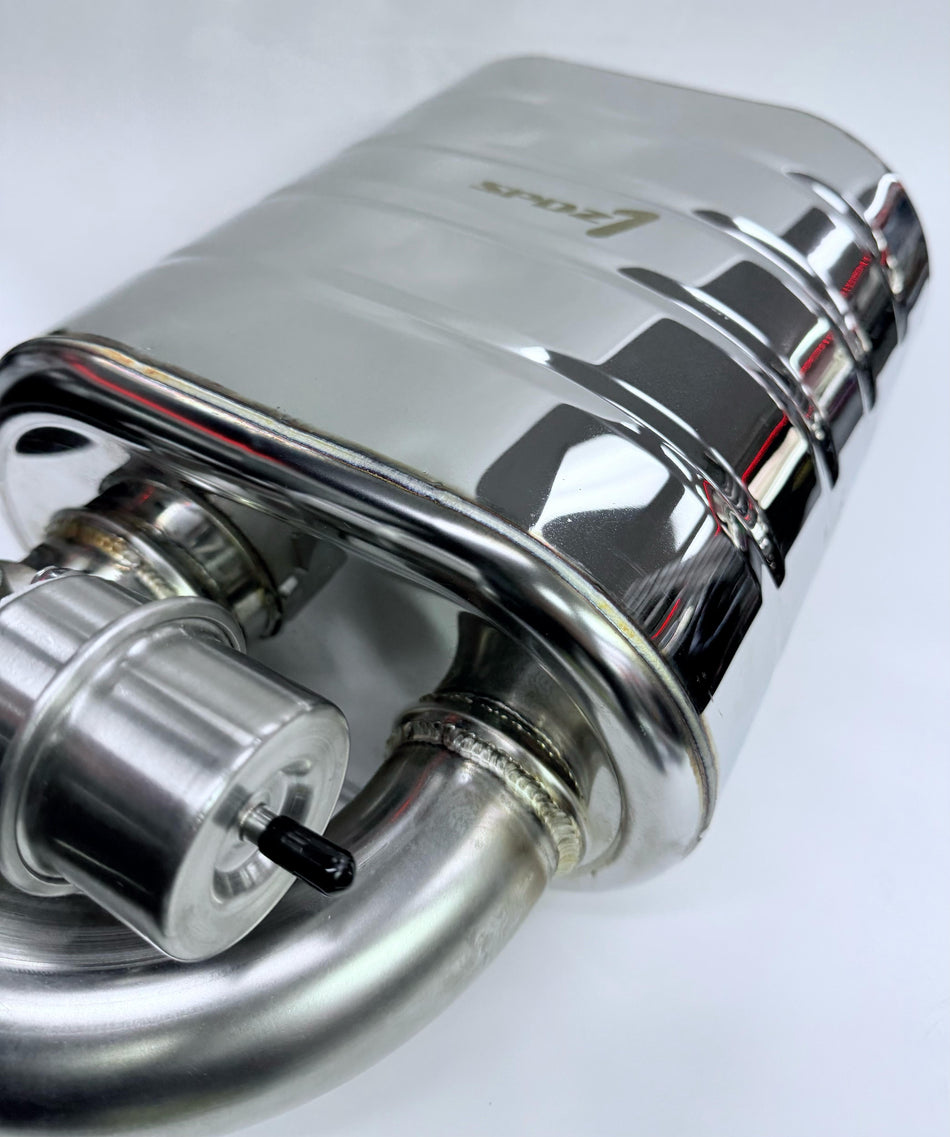 SPDZ1 Universal Valved Performance Muffler Kit – High-Flow 2.5" Valve-Controlled Exhaust System (Quiet & Loud Modes)