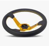 The Classic | Black Leather | Gold Spoke | Gold Stitch