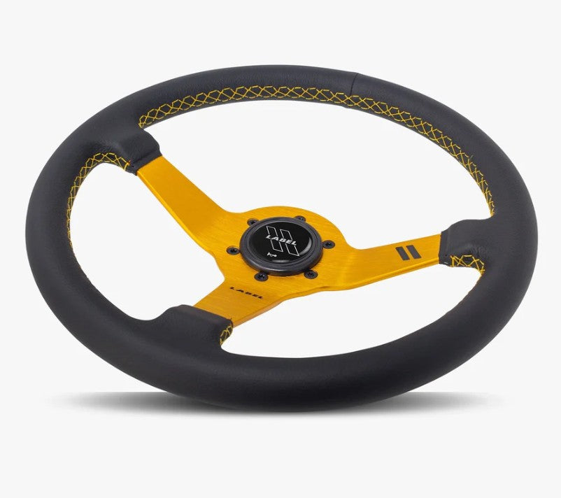 The Classic | Black Leather | Gold Spoke | Gold Stitch