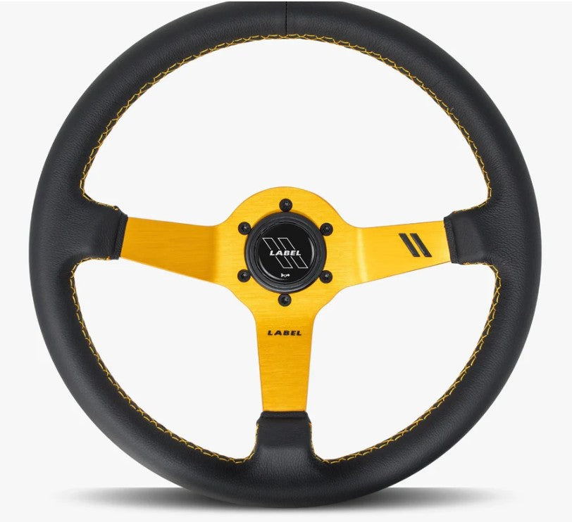 The Classic | Black Leather | Gold Spoke | Gold Stitch