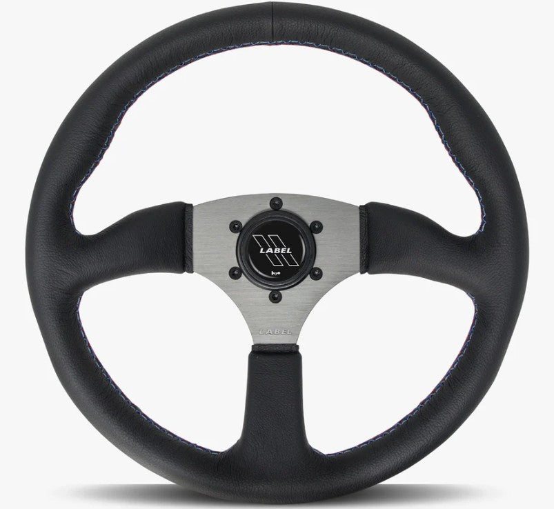 The Performa | Black Leather | Graphite Spoke | Bavarian Stitch