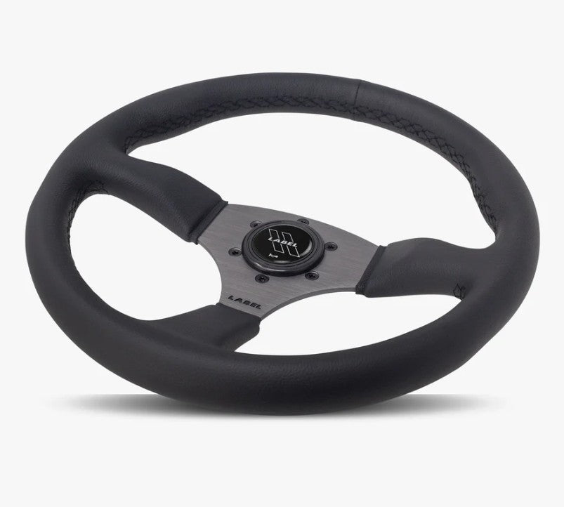 The Performa | Black Leather | Graphite Spoke | Black Stitch