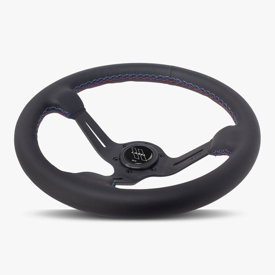 The Le Mans | Black Leather | Black Spoke | Bavarian Stitch