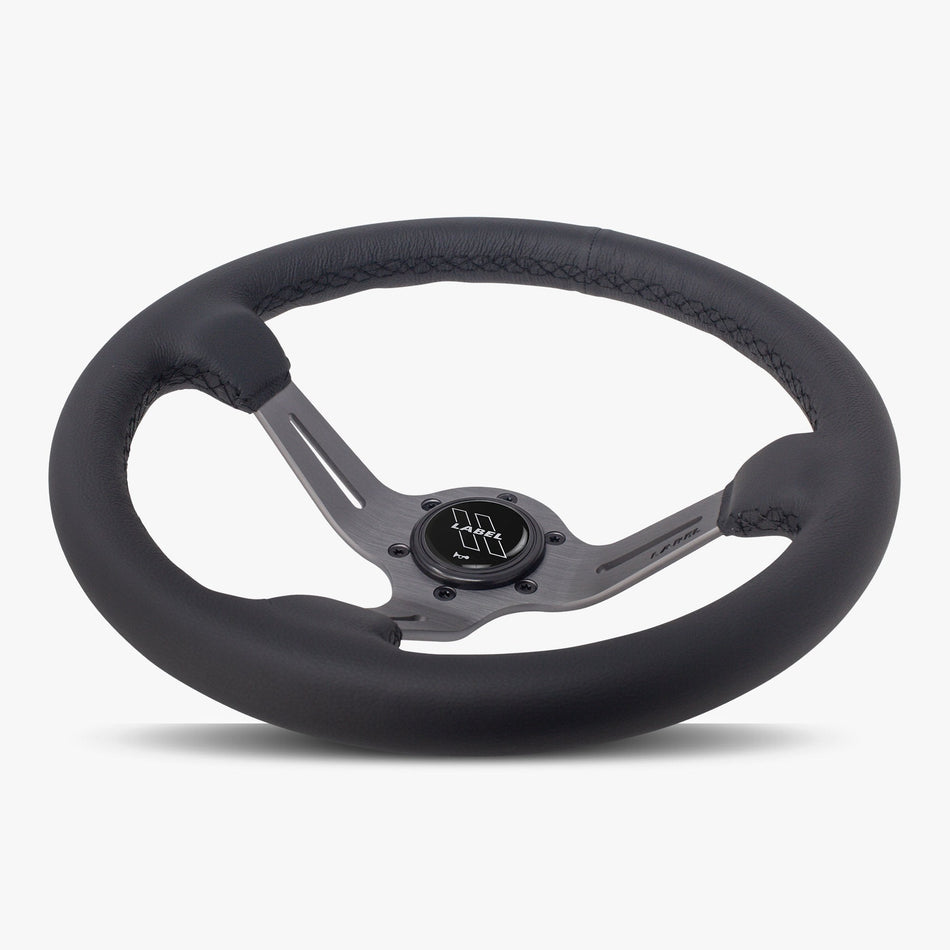 The Le Mans | Black Leather | Graphite Spoke | Black Stitch