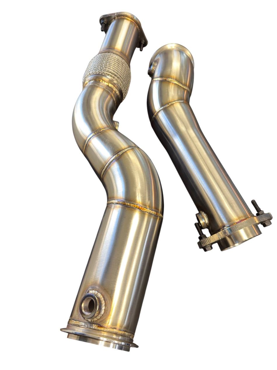 SPDZ1 3-Inch Stainless Steel Race Downpipes – BMW S55 F80 M3, F82/F83 M4 & F87 M2 Competition